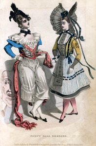 Divatos báli ruhák, 1830 alkotó: Unbekannt