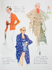 Divatillusztráció, 1935 alkotó: Unbekannt