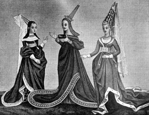 Női fejdíszek, 15. század, 1910 alkotó: Unbekannt