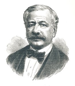 Ferdinand de Lesseps, francia diplomata és a Szuezi-csatorna későbbi fejlesztője, 1893. alkotó: Unbekannt