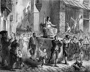 Az értelem fesztiválja, Párizs, 1793 1882-1884 alkotó: Unbekannt