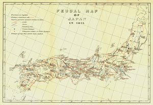 Japán feudális térképe 1615-ben, 1903-ban. alkotó: Unbekannt