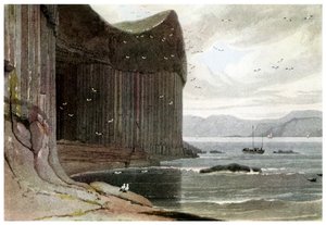 Fingals-barlang, Staffa, Külső-Hebridák, Skócia. 1814 1956 alkotó: Unbekannt