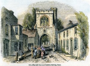 Tűzharang kapu és kijárási tilalom, Barking, Essex, 1845 alkotó: Unbekannt