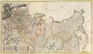 Az Orosz Birodalom első általános térképe, 1745 alkotó: Unbekannt
