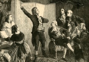 A Marseillaise első éneke, Rouget De Lisle, 1792, 1890. alkotó: Unbekannt