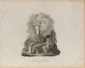 Wolfgang Amadeus Mozart d-moll requiemjének első kiadása, K. 626, c. 1800. alkotó: Unbekannt