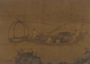 Hálót emelő halászok, Ming-dinasztia, XVI-XVII. alkotó: Unbekannt