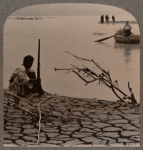 Halászok a Holt-tengernél: repedéseket mutat a parton, c1900 alkotó: Unbekannt