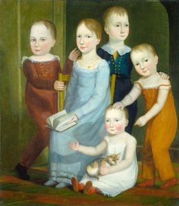 A Budd család öt gyermeke, c. 1818. alkotó: Unbekannt