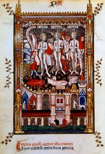 St Denis, St Rustic és Szent Eleutherius megkorbácsolása, 1317 alkotó: Unbekannt