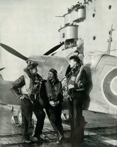A Flotta Air Arm pilótái, 1943. alkotó: Unbekannt