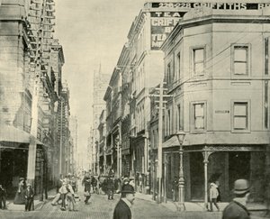 Flinders Lane, Melbourne, 1901. alkotó: Unbekannt