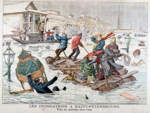 Árvíz Szentpéterváron, Oroszországban, 1903 alkotó: Unbekannt