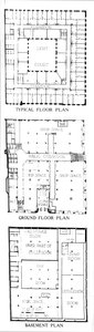 Alaprajzok, az SW Straus & Co Building, Chicago, Illinois, 1924 alkotó: Unbekannt