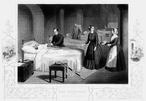 Florence Nightingale a scutari kórházban, 1860 alkotó: Unbekannt