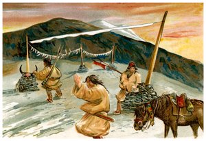 Repülő imák a Maium-hágón, 1898 alkotó: Unbekannt