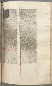 Fol. 233r, 109. zsoltár, historikus kezdetű D, Isten, az Atya és a Fiú..., c. 1275-1300. alkotó: Unbekannt