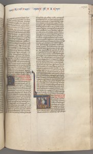 Fol. 273r, Ézsaiás, történeti kezdetű V, Ézsaiás mártíromsága, Kr. e. 1275-1300. alkotó: Unbekannt