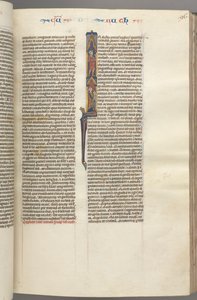 Fol. 96r, Ruth, Historiated Initial I Elimilech és Naomi., c. 1275-1300. alkotó: Unbekannt
