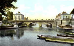 Folly Bridge, Oxford, XX. század alkotó: Unbekannt