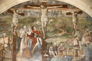 Fontevrault (Fontevraud) apátsági káptalani ház festménye: Thomas Pot feltámadása 1563 körül, Fontevraud, Franciaország alkotó: Unbekannt