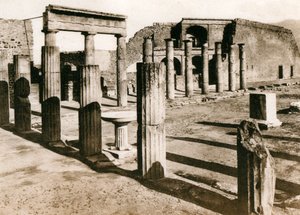 Háromszög fórum, Pompeii, Olaszország, 1900-as évek alkotó: Unbekannt