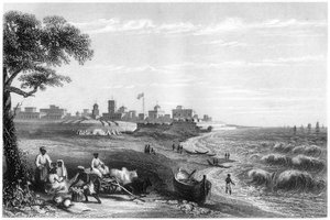 Fort George, Madras, India, 1860 alkotó: Unbekannt