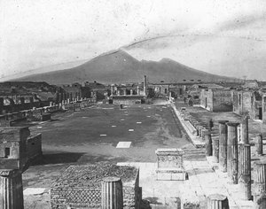 Forum, Pompeii, Olaszország, 19. század vége vagy 20. század eleje alkotó: Unbekannt