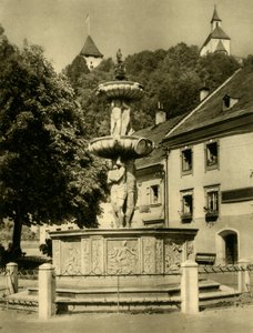 Szökőkút, Friesach, Ausztria, 1935. alkotó: Unbekannt