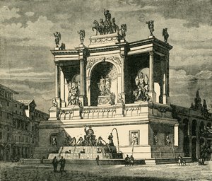 Alexander Perselus szökőkútja, Róma, 1890. alkotó: Unbekannt