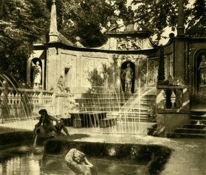 Szökőkutak, Hellbrunni Palota, Salzburg, Ausztria, 1935. alkotó: Unbekannt