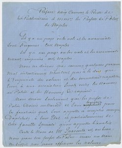 Az előszó töredéke, mint a kiadvány többi része, Mrs. a nápolyi rendőrprefektusok, amely leírja, hogy Dumas 1832-ben Párizsban találkozott Poe-val (tintával papíron) alkotó: Unbekannt