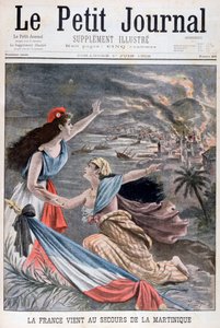 Franciaország segít Martinique-nak, 1902 alkotó: Unbekannt