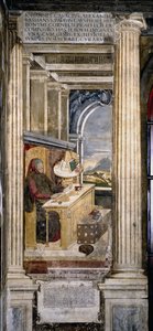 Francesco Petrarca dolgozószobájában alkotó: Unbekannt