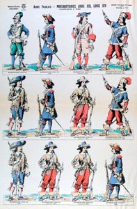 Francia hadsereg, XIII. és XIV. Lajos testőrei, 17. század 19. század alkotó: Unbekannt