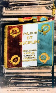 Francia Idegenlégió zászló, Sidi Bel Abbes, Algéria, XX. század alkotó: Unbekannt