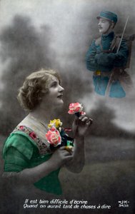 világháborús francia képeslap, 1914-1918 alkotó: Unbekannt
