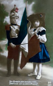 világháborús francia képeslap, 1914-1918 alkotó: Unbekannt