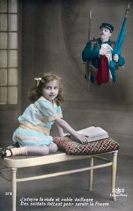világháborús francia képeslap, 1914-1918 alkotó: Unbekannt