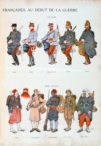 Francia hadsereg egyenruhái, első világháború, 1914 alkotó: Unbekannt