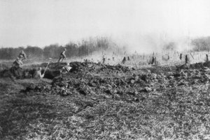 Francia ellentámadás a Somme és az Oise folyó között, Pikárdia, Franciaország, 1918 alkotó: Unbekannt