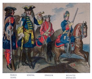 Francia katonai ruha, 1704 alkotó: Unbekannt