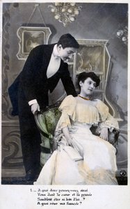 Francia romantikus képeslap, c1900 alkotó: Unbekannt