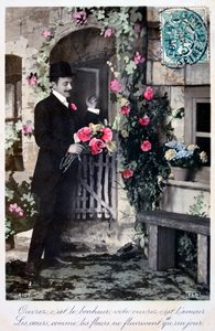 Francia romantikus képeslap, c1900 alkotó: Unbekannt