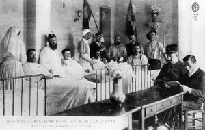 Francia sebesültek, kisegítő kórház, Párizs, Franciaország, I. világháború, 1914-1918 alkotó: Unbekannt
