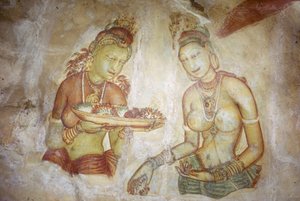 Freskó / Ladies of Sigiriya / Sri Lanka alkotó: Unbekannt