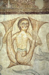 Freskó a SAN templomban. Giacomo, Tramin / Strada Vino, Dél-Tirol, Olaszország alkotó: Unbekannt