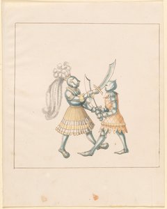 Freydal, Maximilianus I. császár tornája és tornája: Harcok...153. tábla, c1515. alkotó: Unbekannt