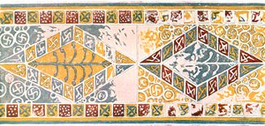 Frieze a Saint-Pierre-de-Clages-i templomban, Svájcban, 1928. alkotó: Unbekannt